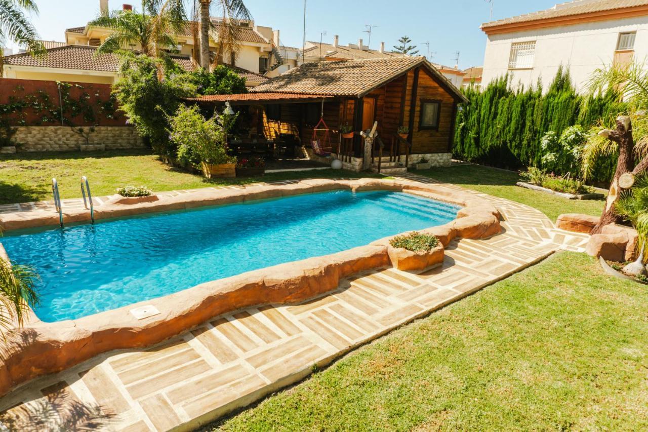 Casa De Madera Con Piscina Privada Βίλα Los Alcázares Εξωτερικό φωτογραφία